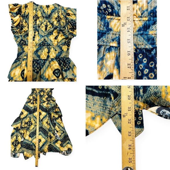 Ulla Johnson Avia Dress,  Silk, 0, NWT blue yellow - Picture 13 of 16